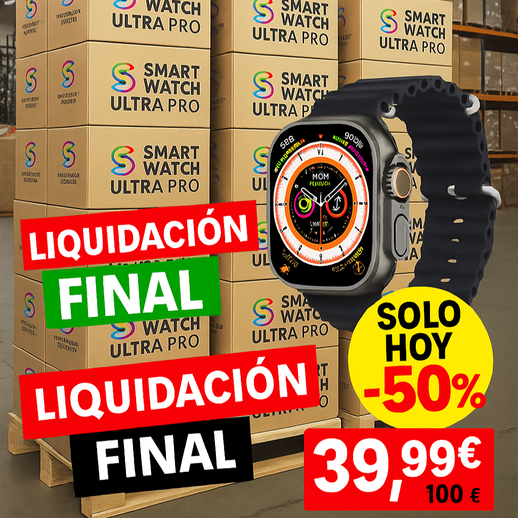 Reloj Inteligente Series 10 Ultra (+200 Funciones) + 2 Correas Gratis