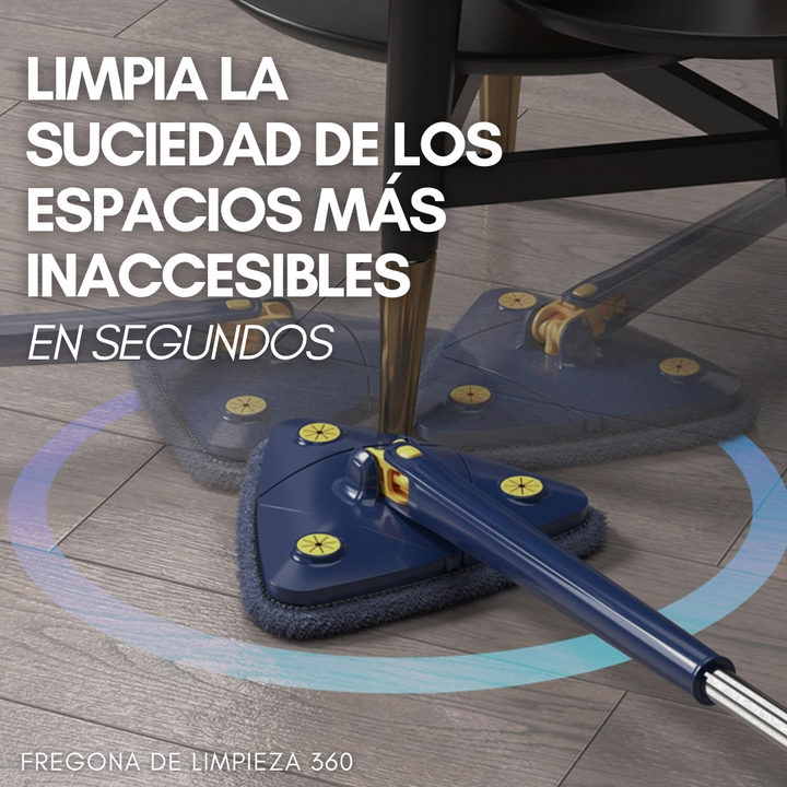 Mopa 360º Con Escurrido Automático + 5 Recambios Gratis