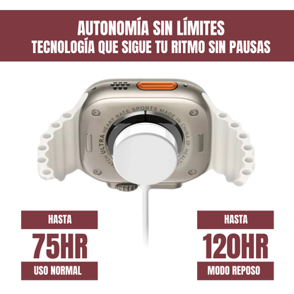 Reloj Inteligente Series 10 Ultra (+200 Funciones) + 2 Correas Gratis