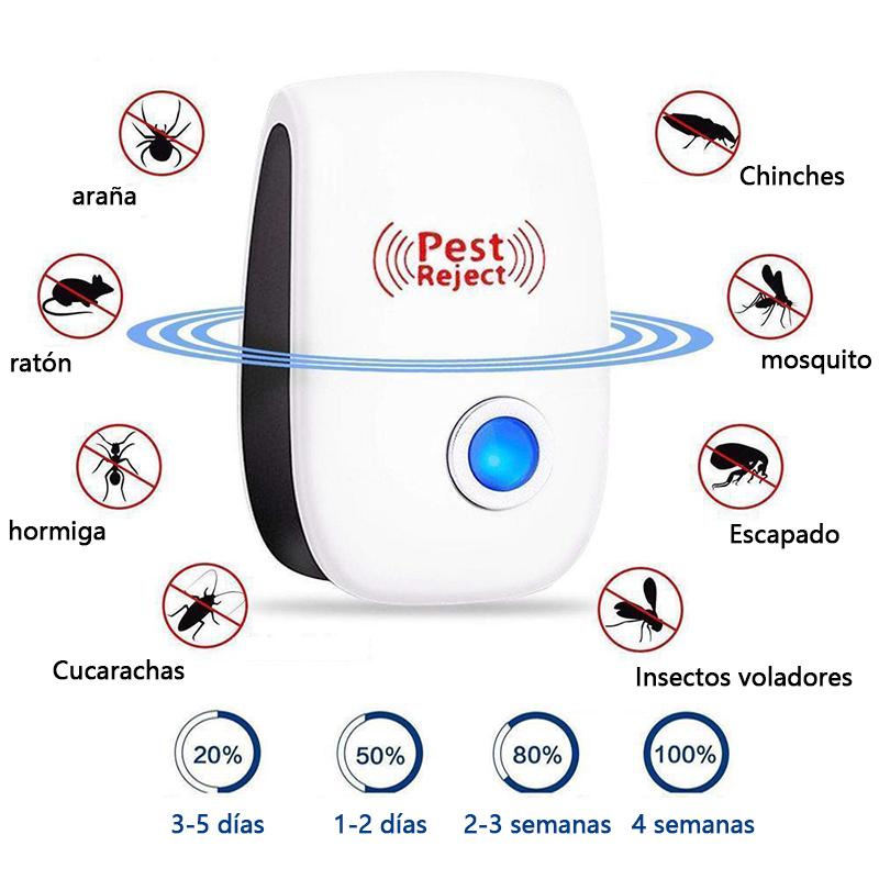 Repelente Ultrasónico (Ratas, Cucarachas, Mosquitos y más) - PestReject™