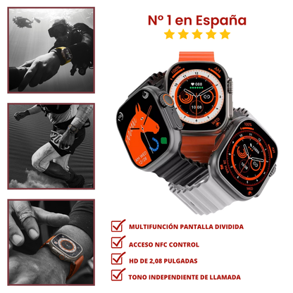 Reloj Inteligente Series 10 Ultra (+200 Funciones) + 2 Correas Gratis
