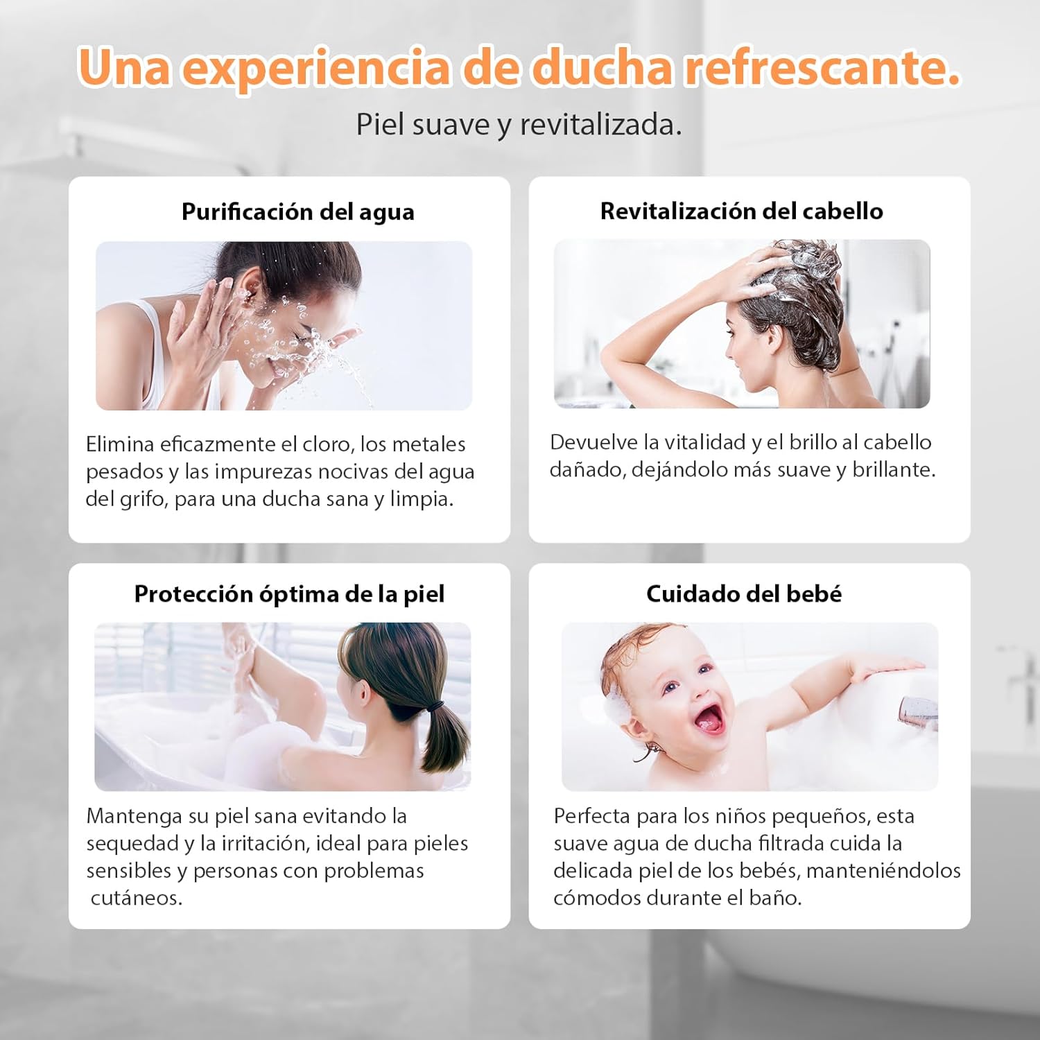 1+1 GRATIS HOY | HYDROLUXE™ Ducha con tecnología AirPress que multiplica la presión x4, sin obras. Ayuda a evitar rojeces y la caída capilar. Incluye 2 filtros GRATIS.