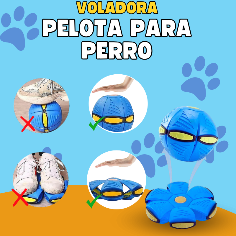 Pelota Voladora Con Luces Mascotas - Flyball™ (PROMO 2X1)