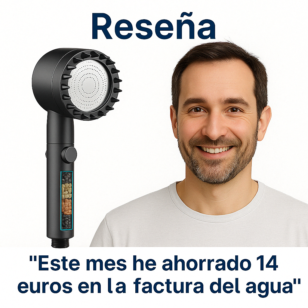 1+1 GRATIS HOY | HYDROLUXE™ Ducha con tecnología AirPress que multiplica la presión x4, sin obras. Ayuda a evitar rojeces y la caída capilar. Incluye 2 filtros GRATIS.