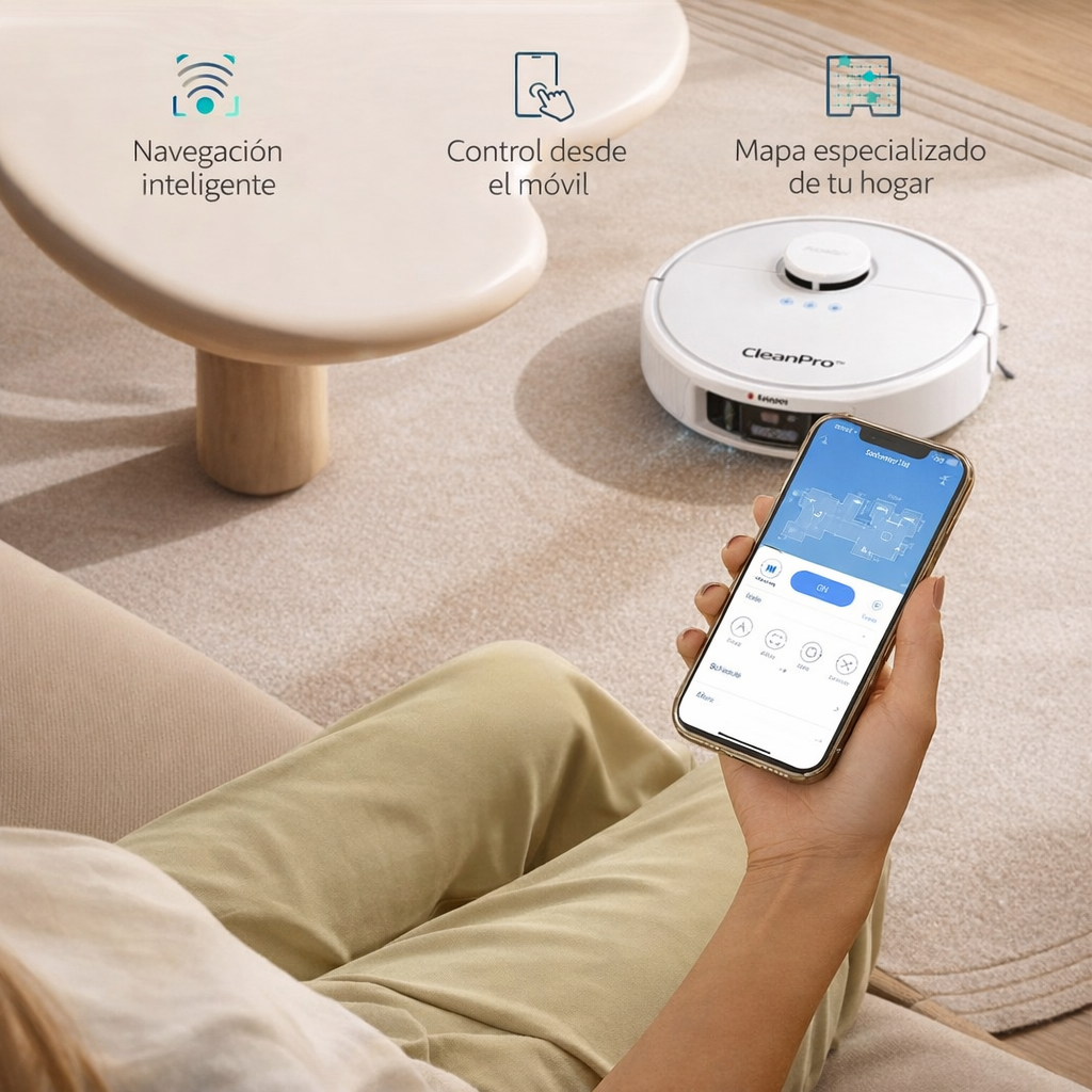 CleanPro™ - El Robot 3 en 1 que lo cambia todo, limpia, barre y friega por ti, cuida tu hogar sin tener que levantarte (30 días de prueba + Garantía 5 años + Regalo HOY))
