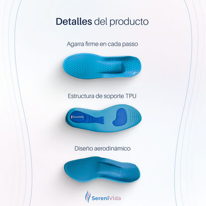Plantilla Gel Activo Confort Unisex Uso Diario Talla 38 - 42